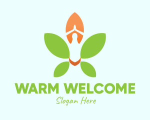 Nature Yoga Meditation logo design