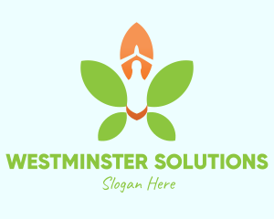 Nature Yoga Meditation logo design