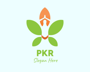 Nature Yoga Meditation logo design