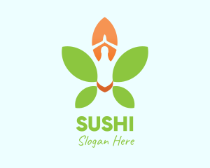 Nature Yoga Meditation logo design