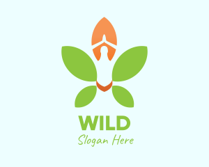 Nature Yoga Meditation logo design