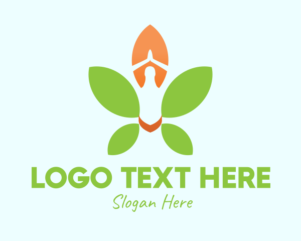 Yoga - Nature Yoga Meditation logo design