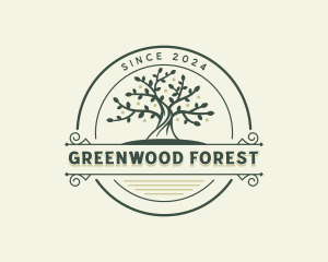 Tree Gardening Forestry logo design