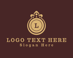 Luxe - Golden Royal Crown logo design