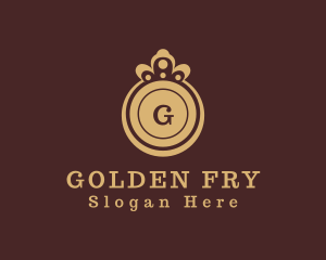 Golden Royal Crown logo design