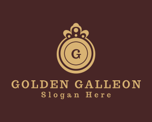 Golden Royal Crown logo design