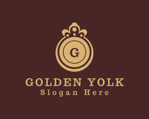 Golden Royal Crown logo design