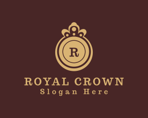 Golden Royal Crown logo design