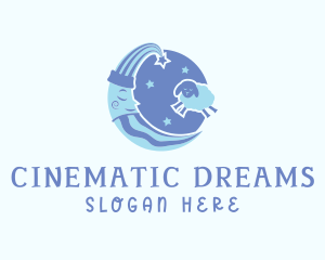 Moon Sheep Dream logo design