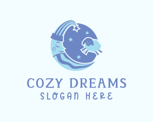 Pajamas - Moon Sheep Dream logo design