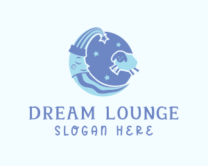 Moon Sheep Dream logo design