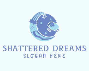 Moon Sheep Dream logo design