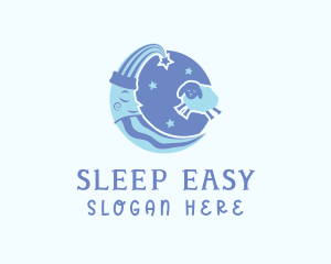 Moon Sheep Dream logo design