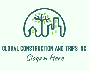 Rental - Green Eco City logo design