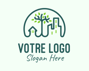 Structure - Green Eco City logo design