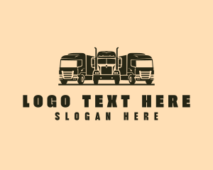 Freight Trucking Vehicle  Logo