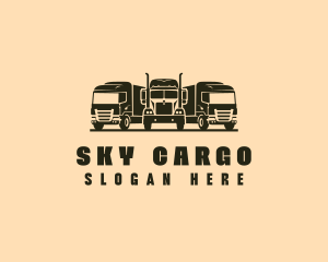 Freight Trucking Vehicle  logo design