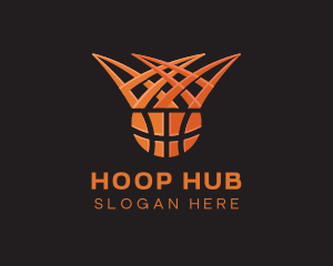 Hoop - Crown Hoop Basketball logo design