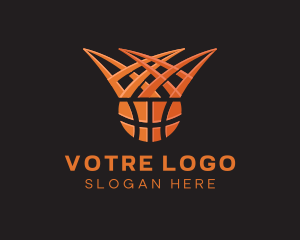 Royalty - Crown Hoop Basketball logo design