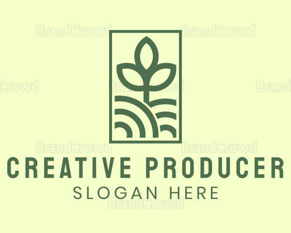 Farm Plant Landscape Logo