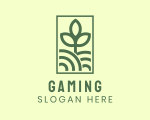 Farm Plant Landscape Logo