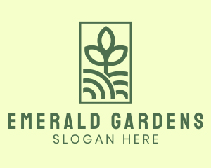 Farm Plant Landscape logo design