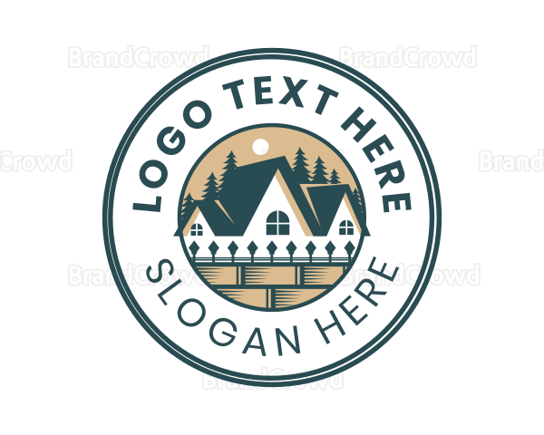 House Roof Badge Logo