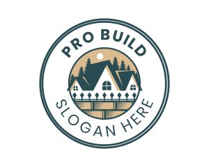 House Roof Badge logo design