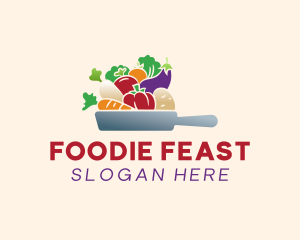 Vegetable Pan Cooking logo design