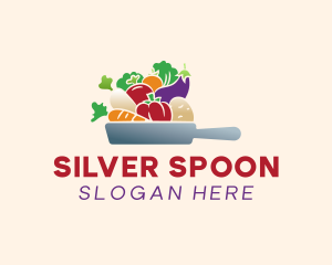 Vegetable Pan Cooking logo design