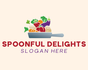 Vegetable Pan Cooking logo design