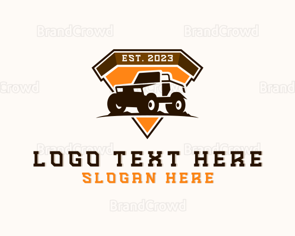 Jeep Car Racing Vehicle Logo