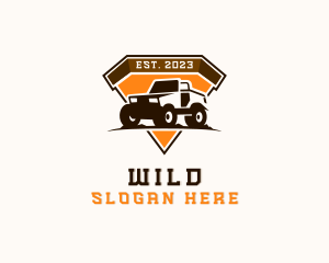 Jeep Car Racing Vehicle Logo