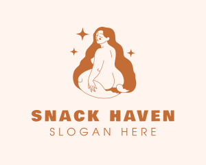 Plus Size Sexy Woman logo design