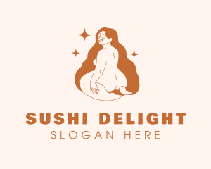 Plus Size Sexy Woman logo design