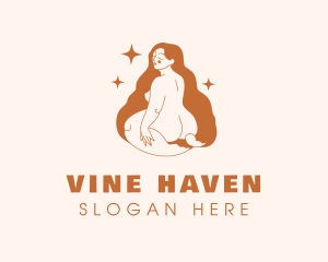 Plus Size Sexy Woman logo design