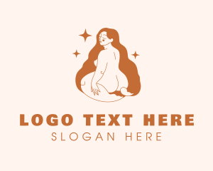 Human - Plus Size Sexy Woman logo design