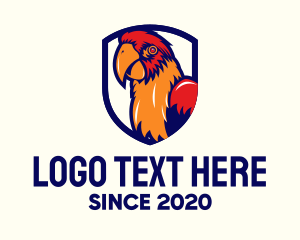 Mascot - Orange Tropical Parrot logo design