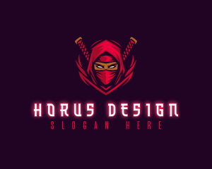 Ninja Assassin Warrior logo design