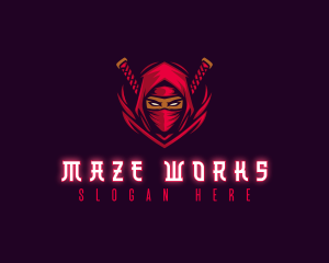 Ninja Assassin Warrior logo design