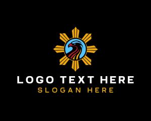 Heritage - Philippine Eagle Sun logo design