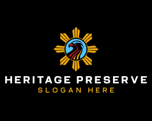 Philippine Eagle Sun logo design