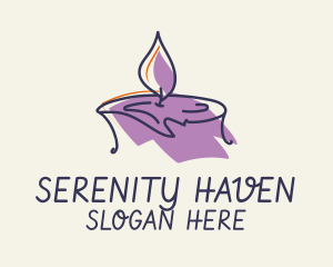 Relaxing - Scented Candle Spa logo design
