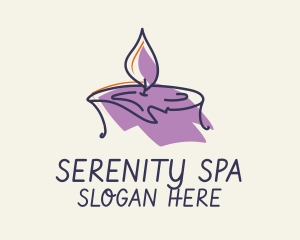 Relaxing - Scented Candle Spa logo design