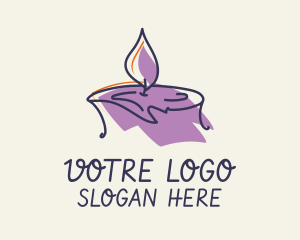 Relax - Scented Candle Spa logo design