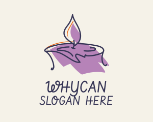 Vigil - Scented Candle Spa logo design