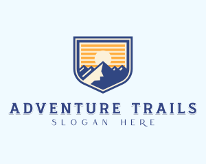 Mountain Summit Hiker logo design