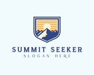 Mountain Summit Hiker logo design