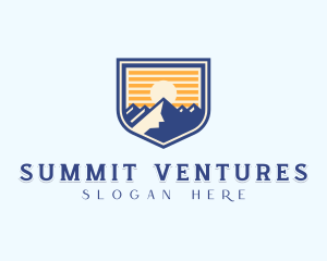 Mountain Summit Hiker logo design