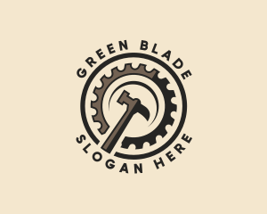 Hammer Saw Blade Workshop logo design